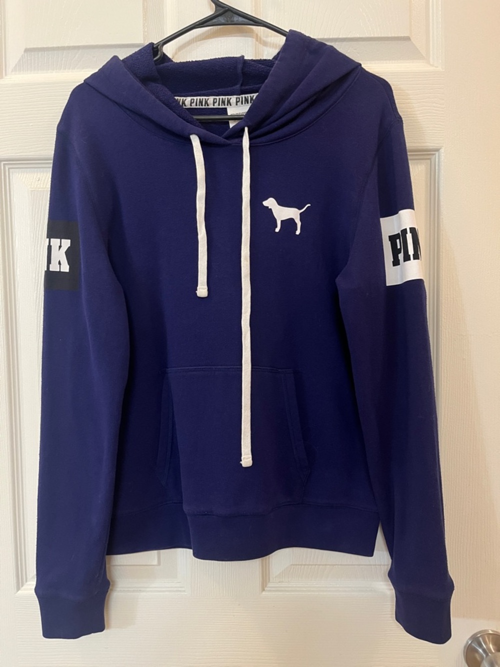 #E PINK Victoria's Secret Indigo Perfect Pullover Hoodie with Logo